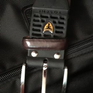 TESTONI belt made in Italy. Color black/ brown .